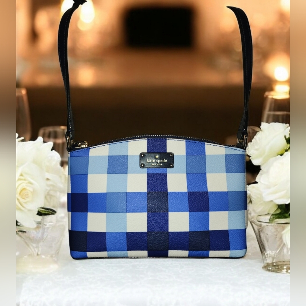 Kate Spade NWOT Gingham CrossBody - Picture 1 of 7